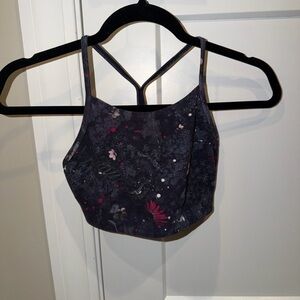 Floral Pattern Sports Bra